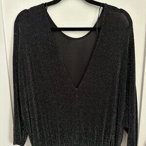 Amazing drape-y backed sparkly jumpsuit